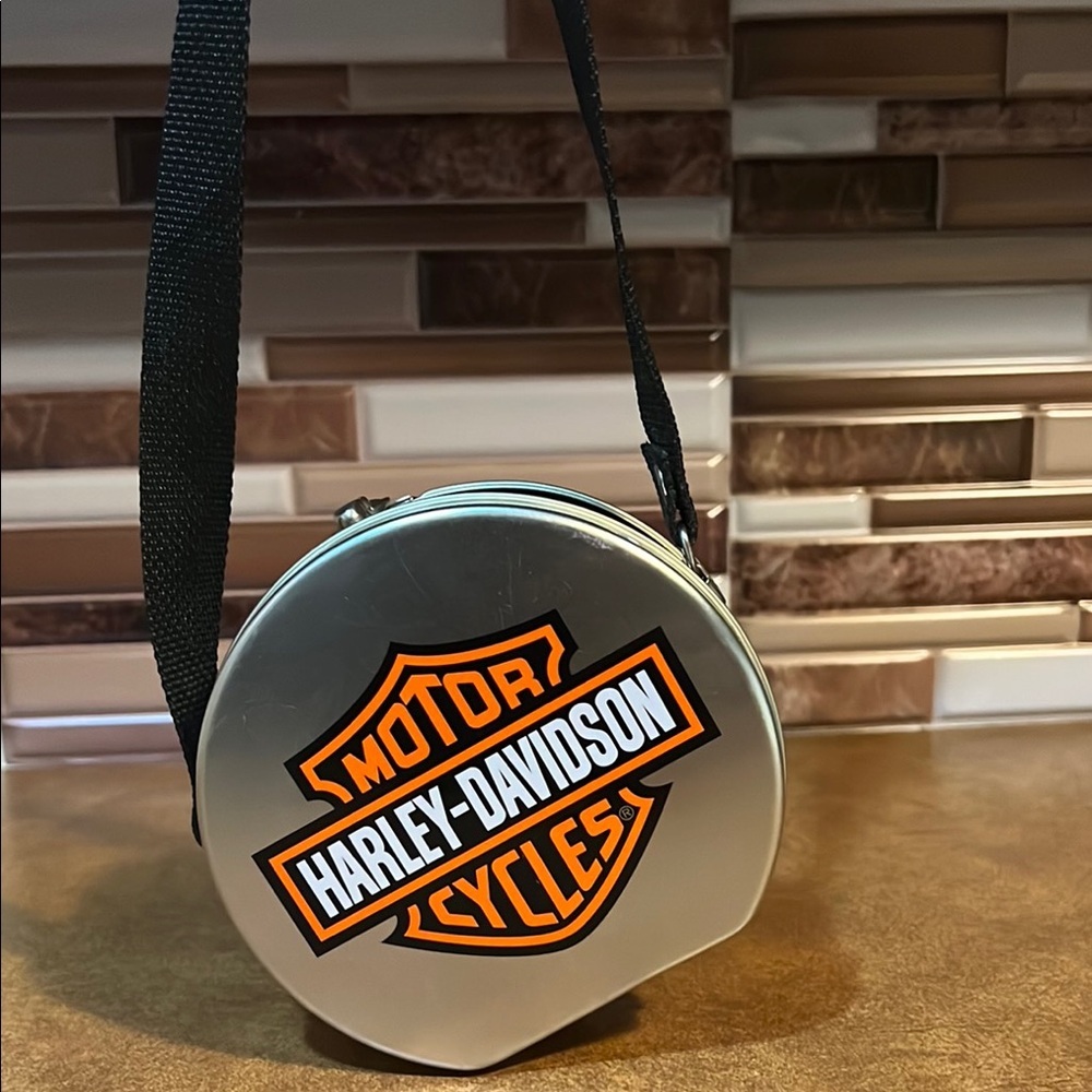 Harley-Davidson Silver Belt Bag with Orange Logo